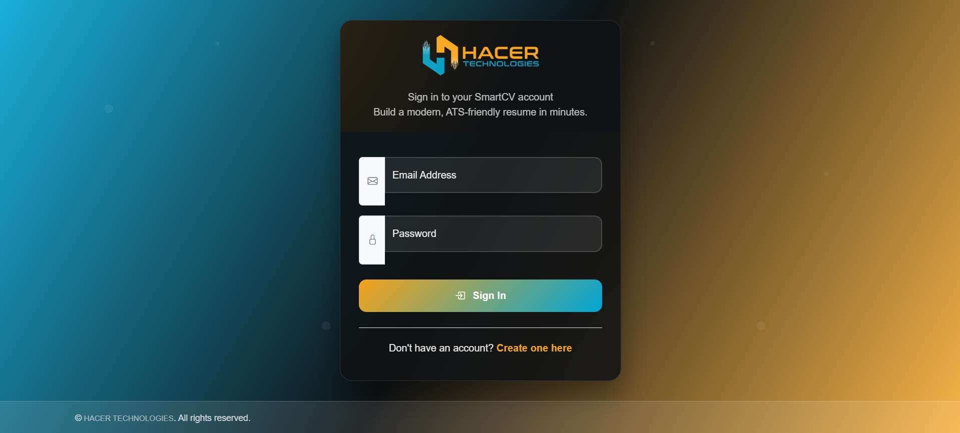 ATS Friendly Resume Builder project screenshot