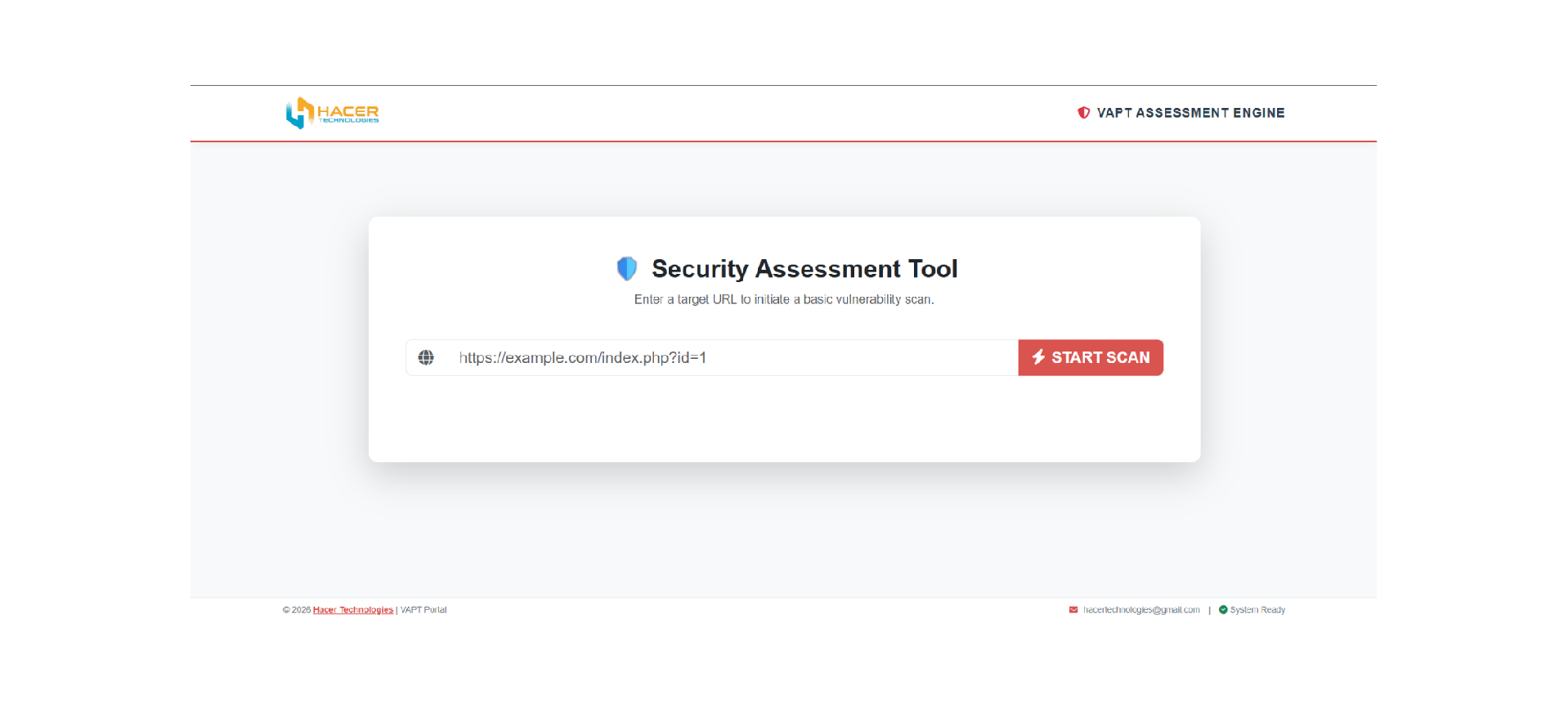 VAPT Assessment project screenshot